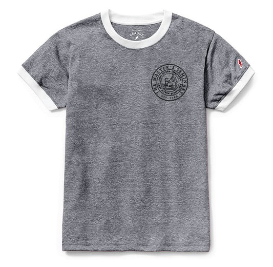 Women's Ringer Tee - Heather Grey